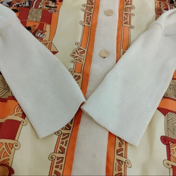 Hemes Colorful Button-Up Blouse Cotton/Silk - Picture 10 of 13